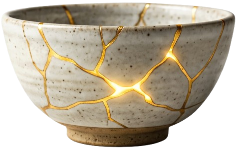 Kintsugi vessel
